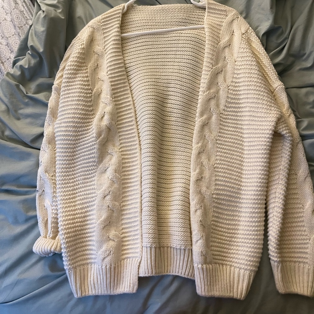 Cream color cardigan